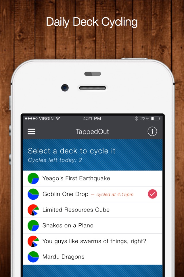 Tapped Out Deck Builder screenshot 2