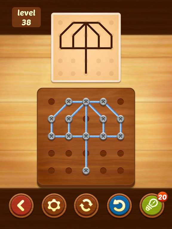iPad Image of Line Puzzle: String Art