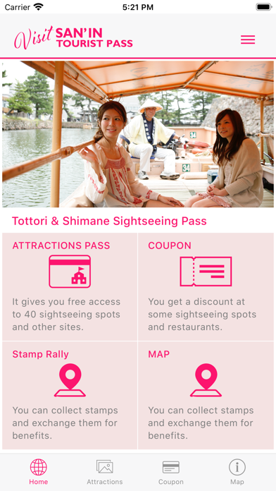Visit Sanin Tourist Pass Screenshot