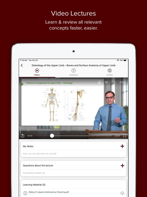 Screenshot #4 pour Texas A&M Medicine Lecturio