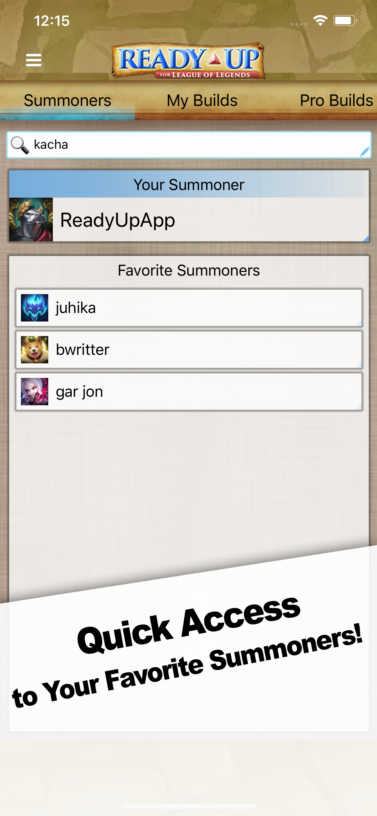 Ready Up for League of Legends