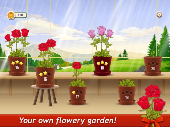 Solitaire TriPeaks Rose Garden iPad screenshot 5 - Games app