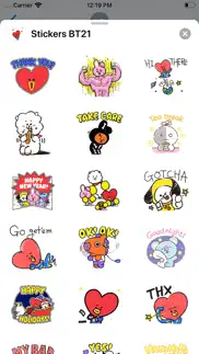 How to cancel & delete stickers bt21 2