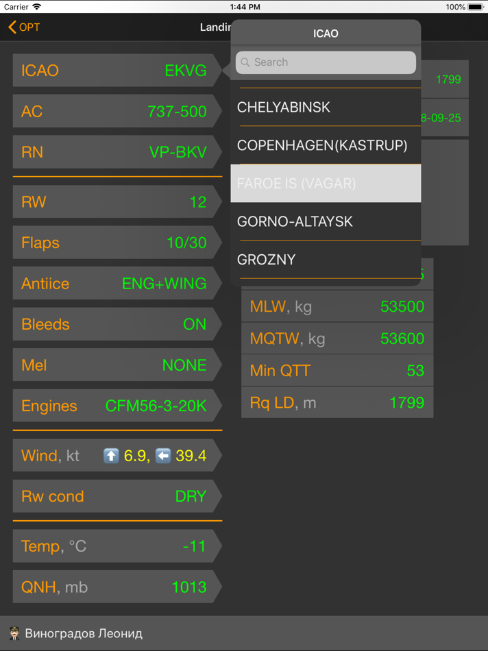 #4. Meridian.OPT Tablet (iOS) Podle: Aeronavigator Ltd.