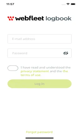 Webfleet Logbook screenshot 2
