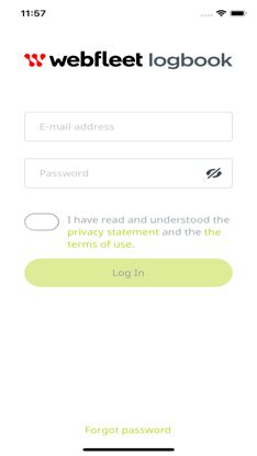 Webfleet Logbook screenshot 2
