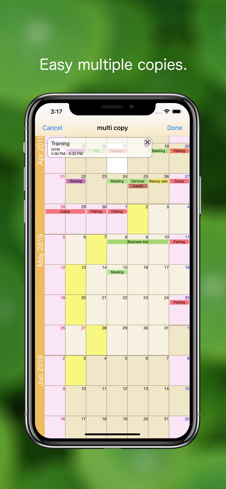 Kurumaki Calendar iphone screenshot 2