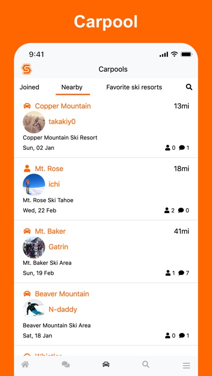 Ski & snowboard community SIS