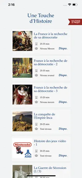 Game screenshot Une Touche D'Histoire mod apk