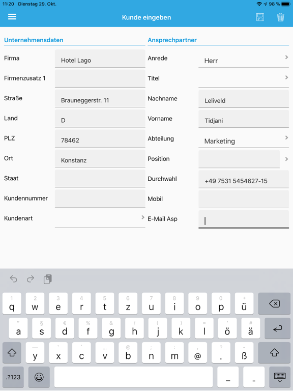 cobra Lead App iPad screenshot