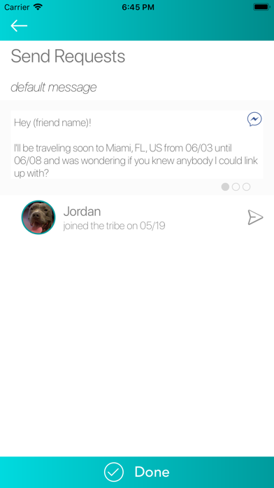 Screenshot 1 of Traveltribe - Friends Globally App