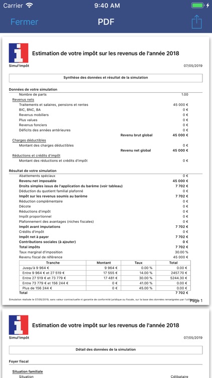 Simul'Impôt screenshot-3