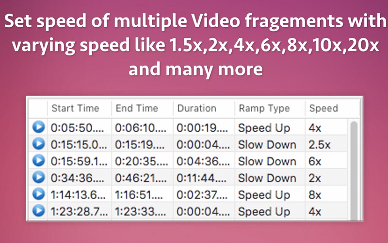 Screenshot #2 pour Video slow & fast speed Ramp