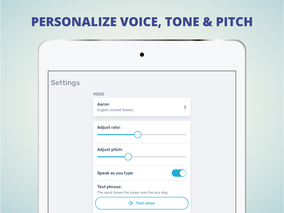 AAC Bestie Text to Speech iPad screenshot 9 - Medical app