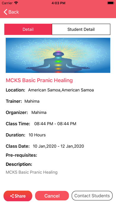 Pranic Healing USA Trainers iPhone screenshot 4 - Shopping app