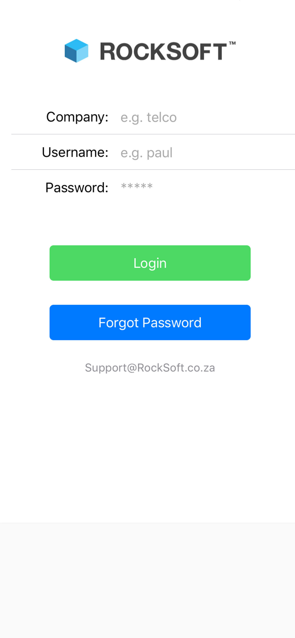 Rocksoft Mobile Application screenshot 2