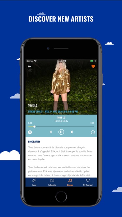 BSF iPhone screenshot 5 - Music app