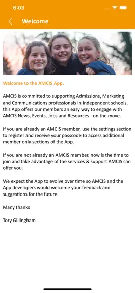 Game screenshot AMCIS Member App apk
