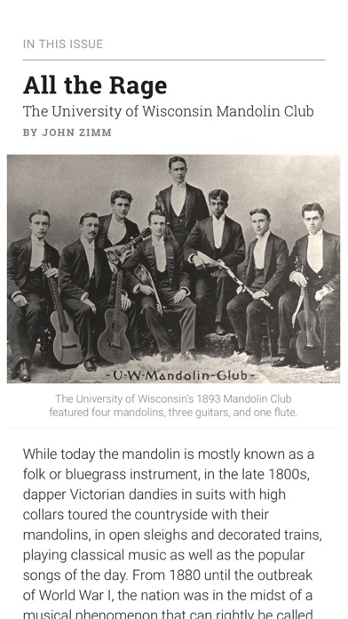 Wisconsin Magazine of History Screenshot