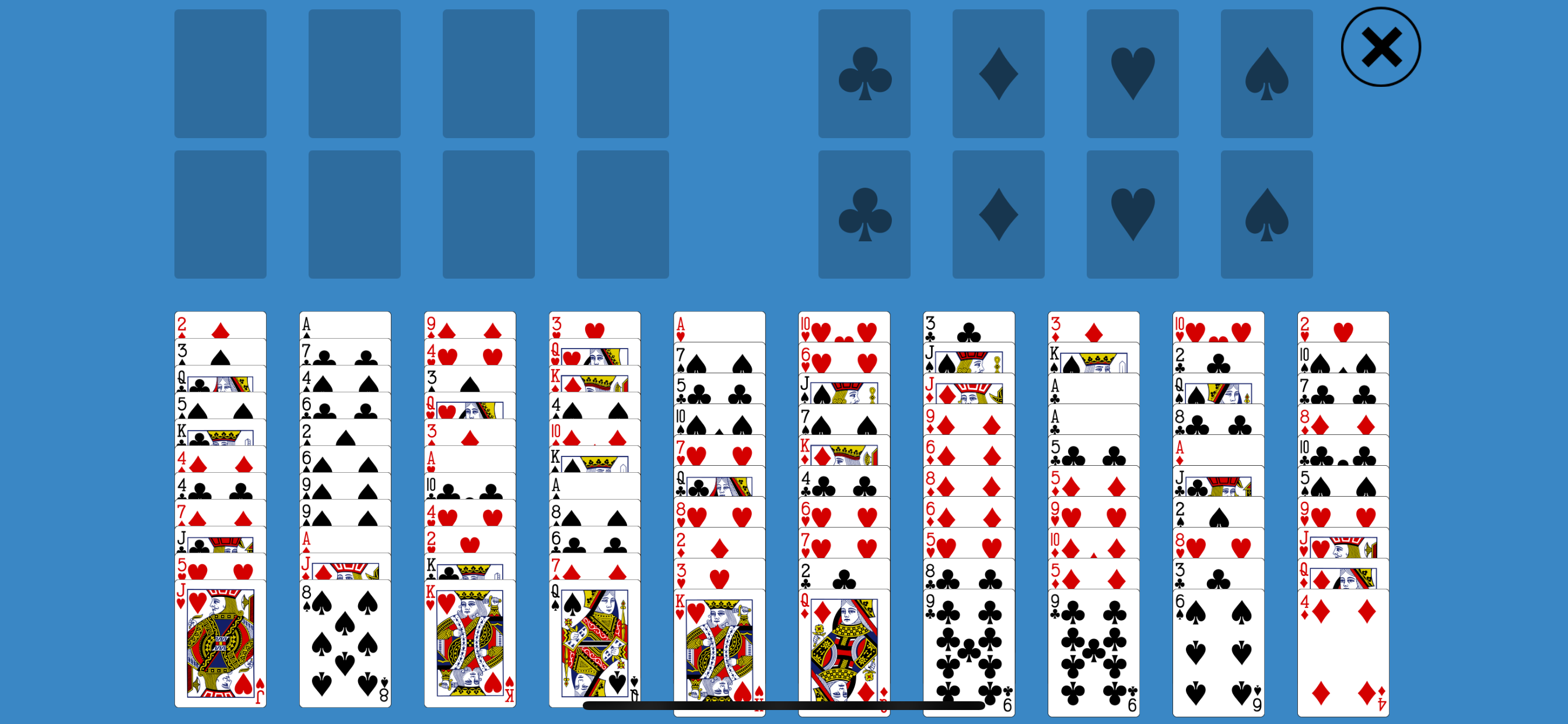 Solitaire FreeCell Two Decks