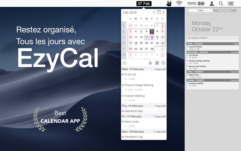 Screenshot #1 pour Simple Calendar: EzyCal