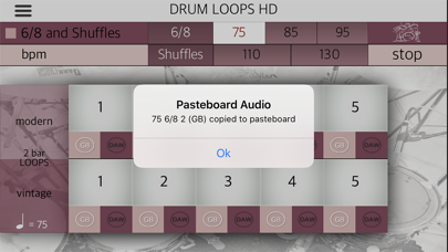 Screenshot #2 pour Drum Loops HD