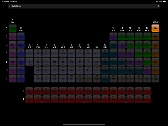 Periodic Table+ (Lite) iPad screenshot 9 - Education app