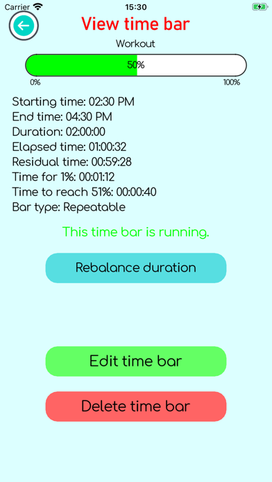 New Time bar Screenshot