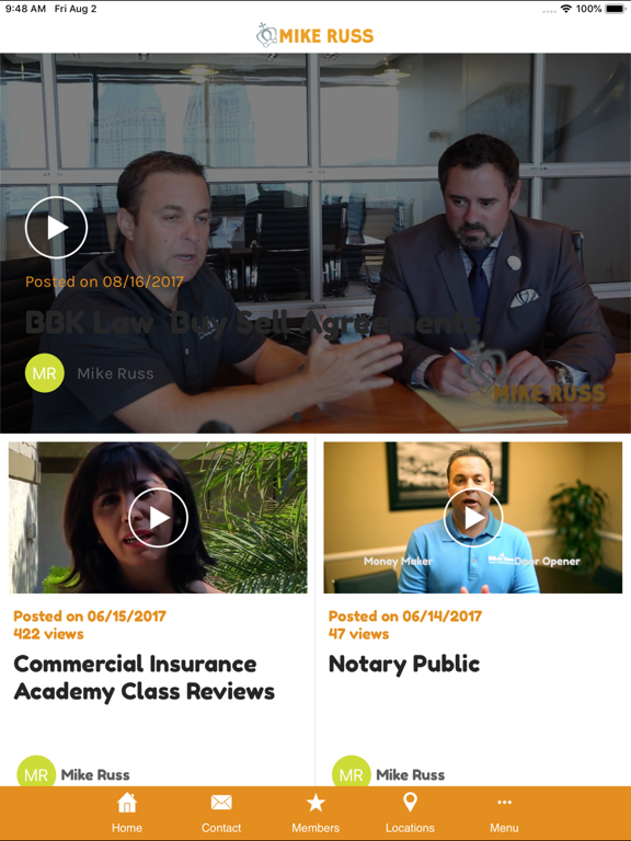 Mike Russ Training iPad screenshot 3 - Education app