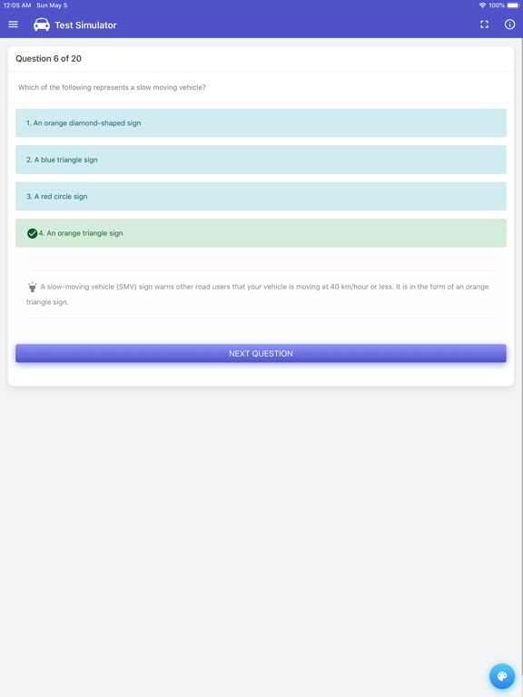 GA DMV Test iPad screenshot