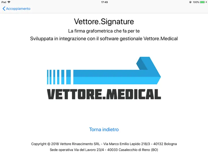 Screenshot von Vettore Signature auf dem iPhone 1