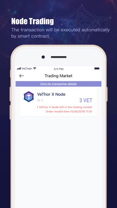 VeChainThor Screenshot