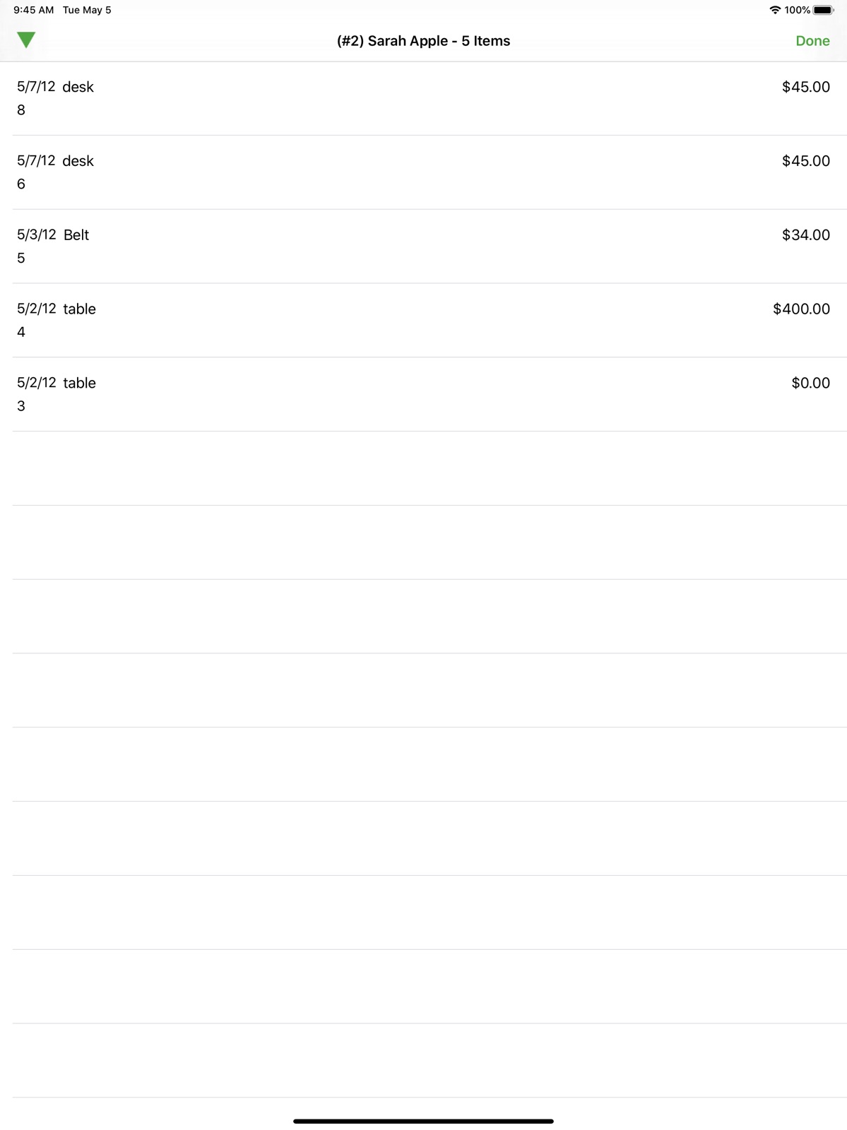 Liberty Item Entry ipad screenshot 3