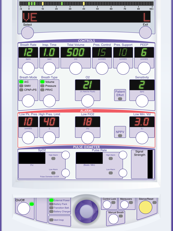 iSim Vent app screenshot 2