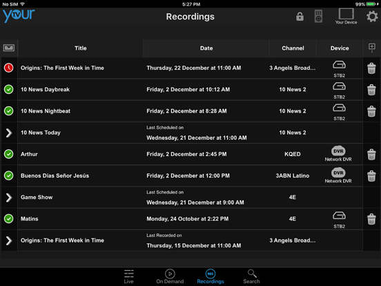 Screenshot #6 pour YourTV for iPad