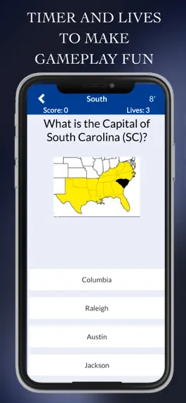 Game screenshot USStatesQuiz - Capitals Quiz hack