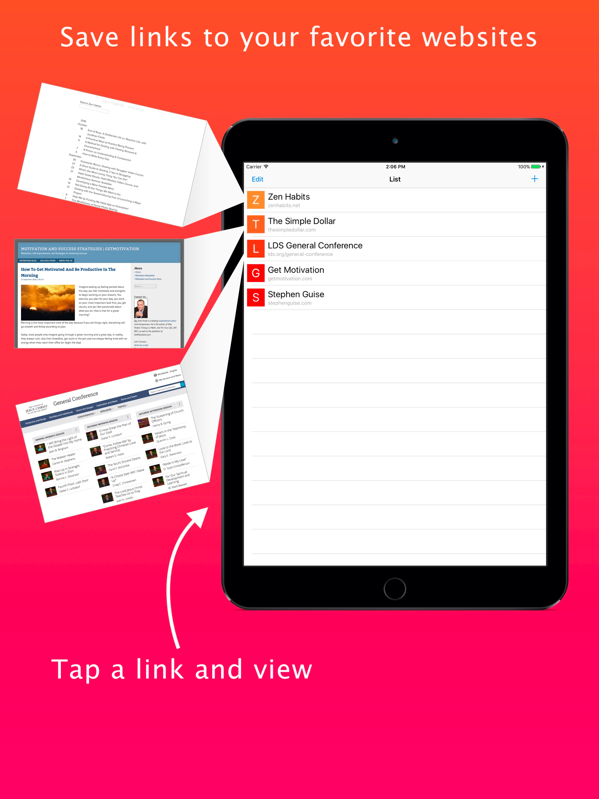List: Links and Bookmarks screenshot 6