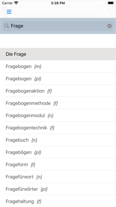 German Article Finder Screenshot