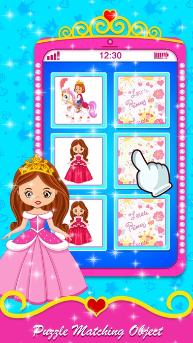 Pink Princess Learning Phone Screenshot