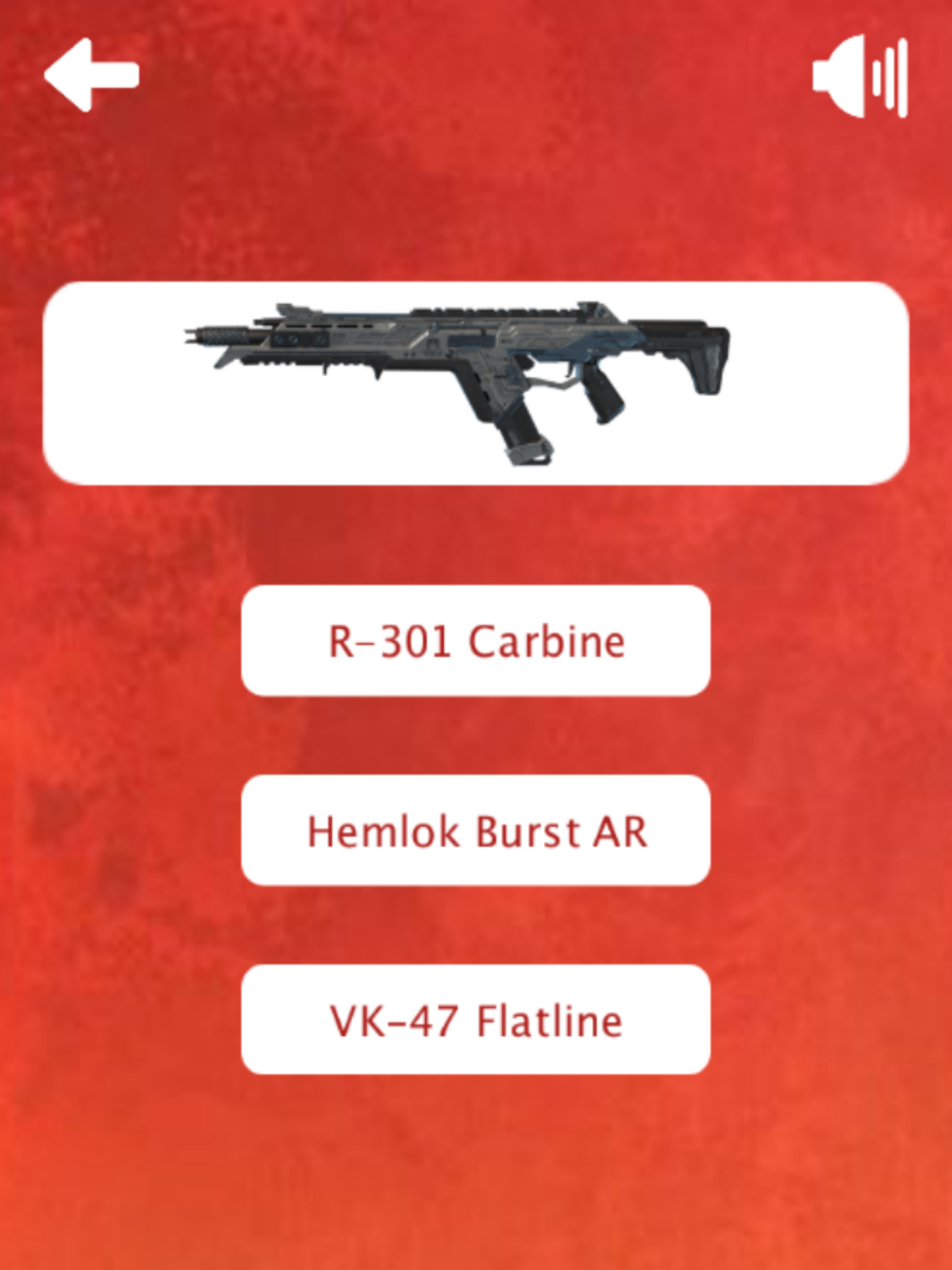 Weapons Quiz for Apex Legends