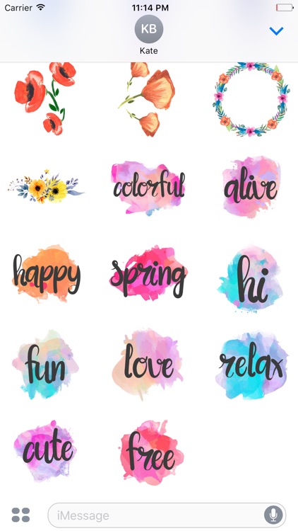Spring Flowers Stickers Pack screenshot-4