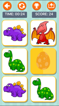 Dinosaur Memory Games for Kids screenshot 3