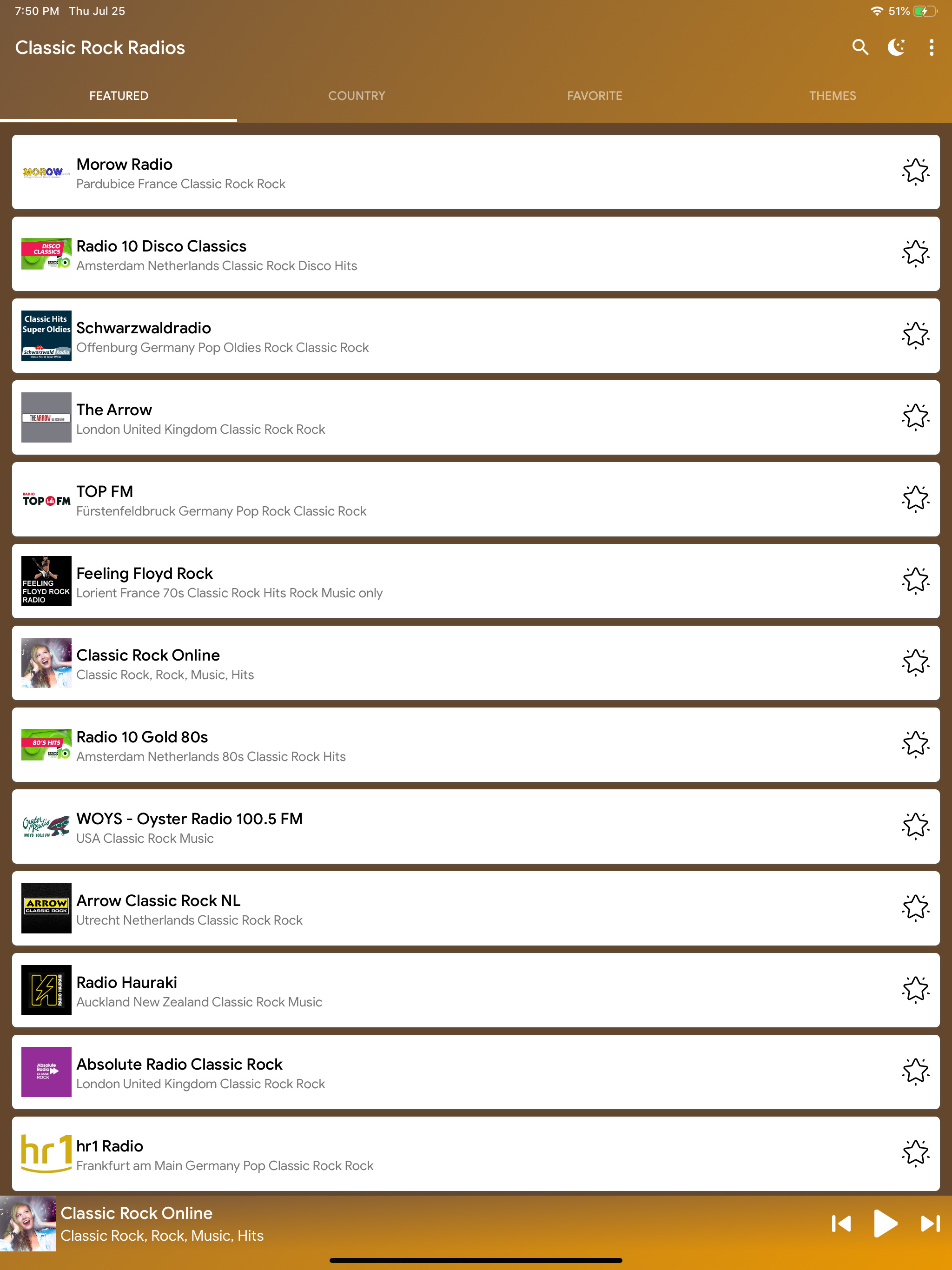 Classic Rock Radio Stations
