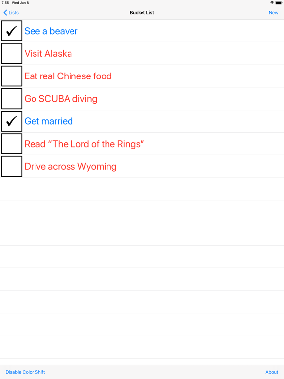 Checkonic: Easy Checklists iPad screenshot 2 - Productivity app