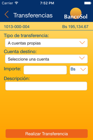 Banco Sol screenshot 2