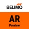 The Belimo AR app combines Belimo Cloud functionalities with augmented reality technology to offer an enhanced view of the Belimo device data and parameter settings