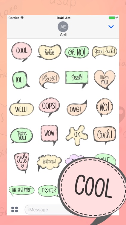 Pastel Stickers Beauty