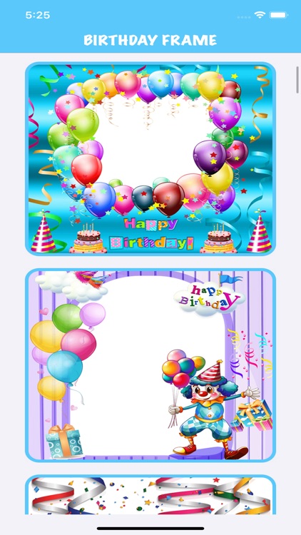 Birthday Frames for iPhone