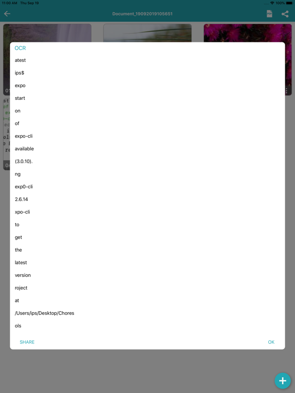 ScanDoc Camera to PDF Scanner iPad screenshot