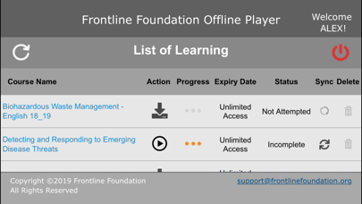 FrontLine Foundation mOLP screenshot 2